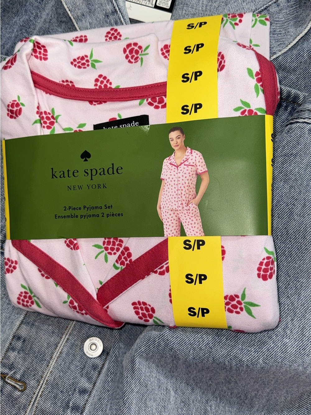 kate spade Pink Raspberry-Print 2-Piece Kids Pajama Set